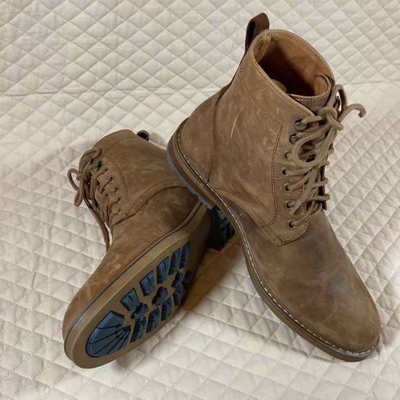 Arkbird Leather & Suede Oxford Ankle Lace up Boots. Natural Brown. Men’s Size 9. - Picture 1 of 9